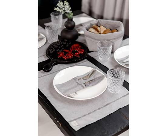 Салфетка 35х45 RINO Сіра Прованс (037227), Тип: салфетки, Цвет: серый, Форма скатерти: прямоугольная, Размер: 35x45, изображение 3