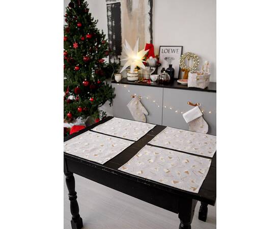 Салфетка 35х45 Шапочки на бежевому Прованс (036836), Тип: салфетки, Цвет: бежевый, Форма скатерти: прямоугольная, Размер: 35x45, изображение 2