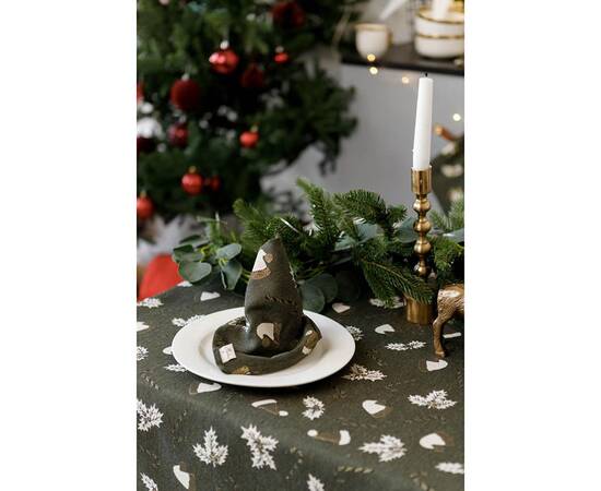 Салфетка 35х45 Шапочки на зеленому Прованс (036838), Тип: салфетки, Цвет: зеленый, Форма скатерти: прямоугольная, Размер: 35x45, изображение 3