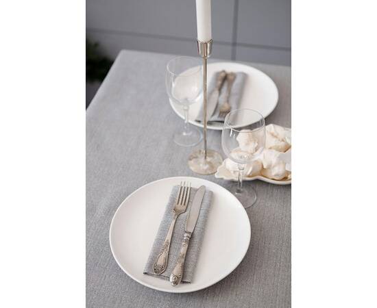 Салфетка 40х40 Перлина Silver Прованс (037584), Тип: салфетки, Цвет: серый, Форма скатерти: квадратная, Размер: 40x40, изображение 3