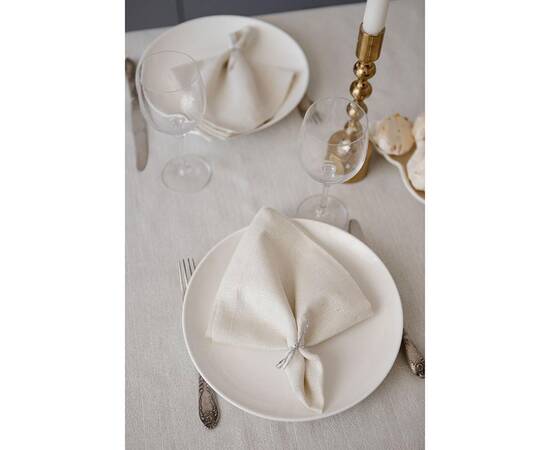 Салфетка 40х40 Перлина White Прованс (037588), Тип: салфетки, Цвет: белый, Форма скатерти: квадратная, Размер: 40x40, изображение 3