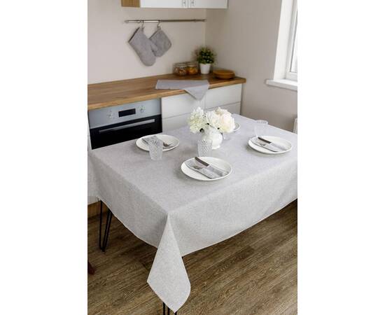 Скатертина 120х136 Barcelona Gray Прованс (038662), Тип: скатертини, Основний колір: сірий, Форма скатертини: прямокутна, Розмір: 120x136, зображення 3
