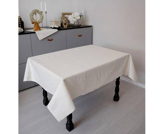Скатерть 132х120 Перлина WhiteT Прованс (037592), Тип: скатерти, Цвет: белый, Форма скатерти: прямоугольная, Размер: 120x132, изображение 2