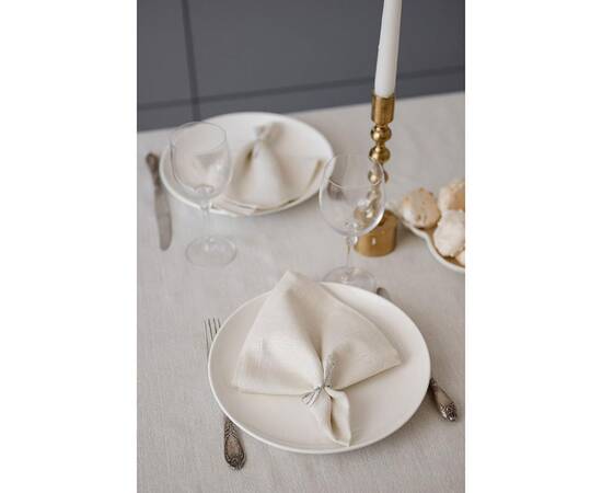 Скатерть 132х120 Перлина WhiteT Прованс (037592), Тип: скатерти, Цвет: белый, Форма скатерти: прямоугольная, Размер: 120x132, изображение 3