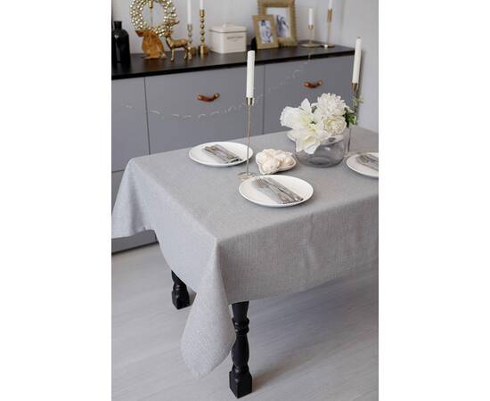 Скатерть 132х180 Перлина Silver Прованс (037594), Тип: скатерти, Цвет: серый, Форма скатерти: прямоугольная, Размер: 132x180, изображение 3