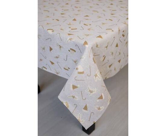 Скатертина 136х136 Шапочки на бежевому Прованс (036549), Тип: скатертини, Основний колір: бежевий, Форма скатертини: квадратна, Розмір: 136x136, зображення 5