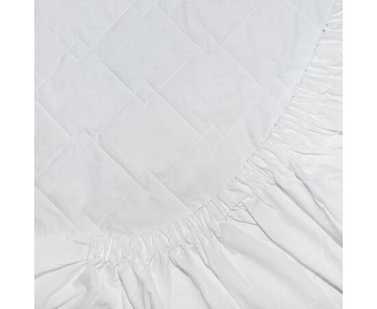 Наматрацник 200х120х25 ранфорс білий Вілюта, Розмір: 120x200, Спосіб кріплення: гумка по периметру, зображення 3