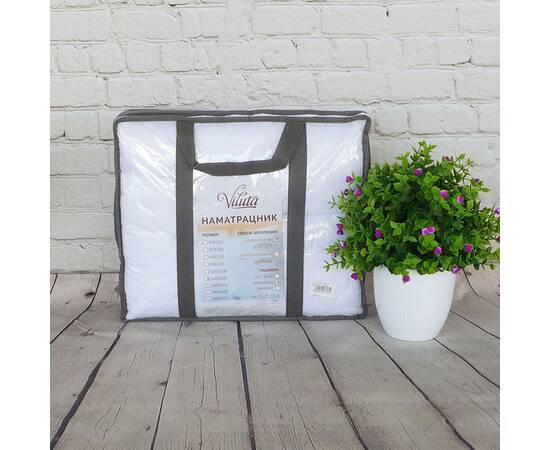 Наматрацник 200х80 мікрофібра з гумками по кутах Вілюта, Розмір: 80x200, Спосіб кріплення: гумки по кутах, зображення 3