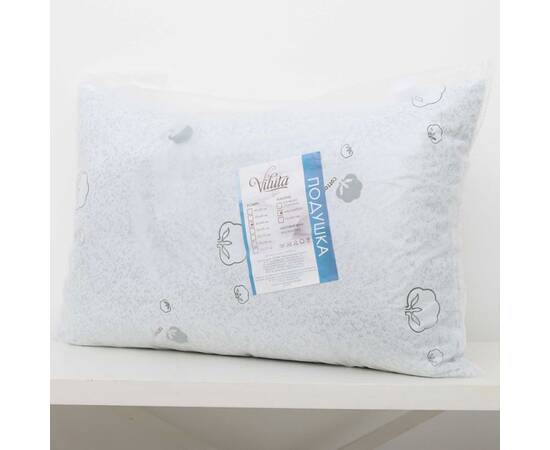 Подушка 50x70 мікрофібра бавовна Вілюта, Колір: білий, Розмір: 50x70, зображення 4