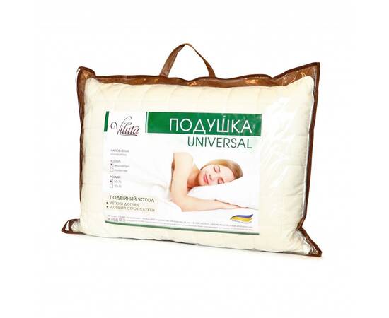 Подушка 50x70 UNIVERSAL Вилюта, Цвет: белый, Размер: 50x70, изображение 4