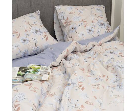 Постільна білизна 24322 ранфорс 175х210 Вілюта, Розмір: двоспальний 175х210, Основний колір: бежевий, зображення 2