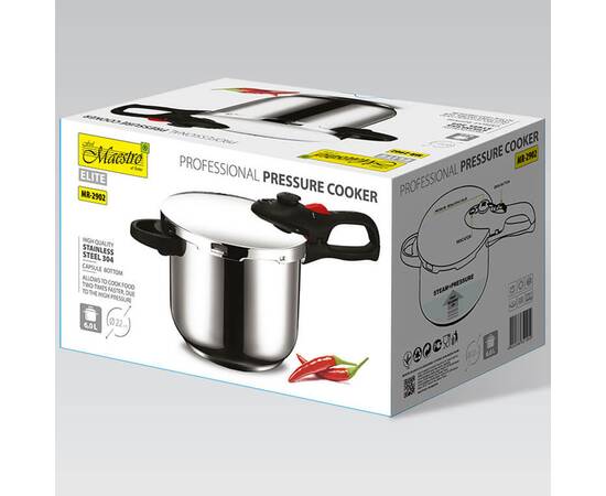 Скороварка профессиональная Maestro 22 см,6 л,80 кПа (MR2902), изображение 4