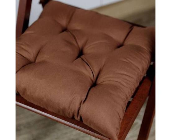 Подушка на стілець 40х40 Фібра коричнева Прованс (029613), Колір: коричневий, Розмір: 40x40, зображення 3