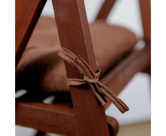 Подушка на стілець 40х40 Фібра коричнева Прованс (029613), Колір: коричневий, Розмір: 40x40, зображення 4