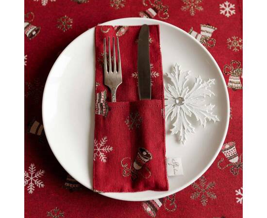 Чохол для приладів 24х10 Дзвіночки на червоному Прованс (037926), зображення 2