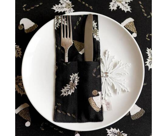 Чехол для приборов 24х10 Шапочки на чорному Прованс (037920), изображение 2