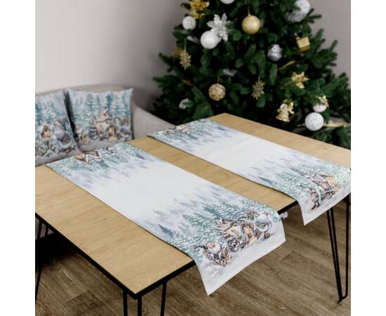 Доріжка 35х100 гобеленова Казкові гноми Прованс (038431), Тип: доріжки (раннери), Основний колір: білий, Форма скатертини: прямокутна, Розмір: 35x100, зображення 3