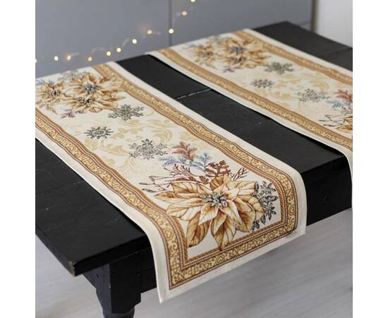 Дорожка 35х100 гобеленовая Золоте свято Прованс (036309), Тип: дорожки (раннеры), Цвет: бежевый, Форма скатерти: прямоугольная, Размер: 35x100, изображение 4