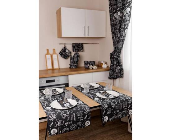 Доріжка 40х120 BLACK Breakfast Прованс (039617), Тип: доріжки (раннери), Основний колір: чорний, Форма скатертини: прямокутна, Розмір: 40x140, зображення 2