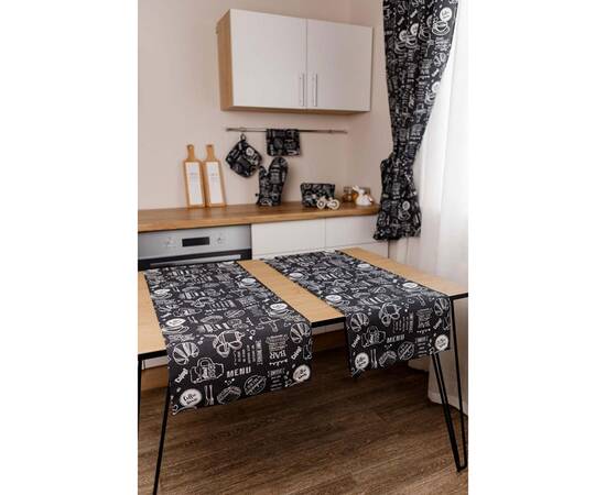 Доріжка 40х120 BLACK Breakfast Прованс (039617), Тип: доріжки (раннери), Основний колір: чорний, Форма скатертини: прямокутна, Розмір: 40x140, зображення 3