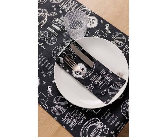 Доріжка 40х120 BLACK Breakfast Прованс (039617), Тип: доріжки (раннери), Основний колір: чорний, Форма скатертини: прямокутна, Розмір: 40x140, зображення 4