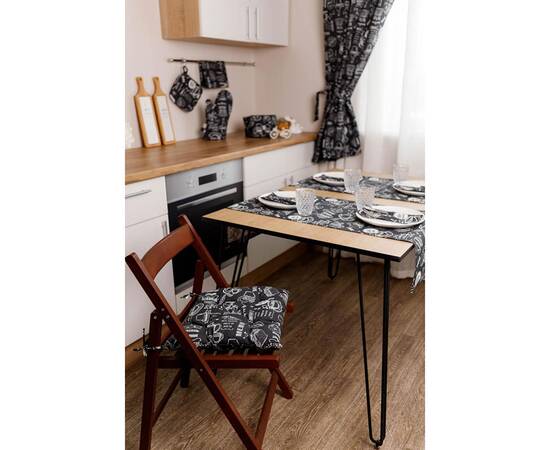 Доріжка 40х120 BLACK Breakfast Прованс (039617), Тип: доріжки (раннери), Основний колір: чорний, Форма скатертини: прямокутна, Розмір: 40x140, зображення 5