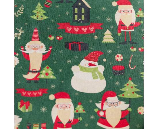 Дорожка 40x140 Санта на зеленому Прованс (035779), Тип: дорожки (раннеры), Цвет: зеленый, Форма скатерти: прямоугольная, Размер: 40x140, изображение 5