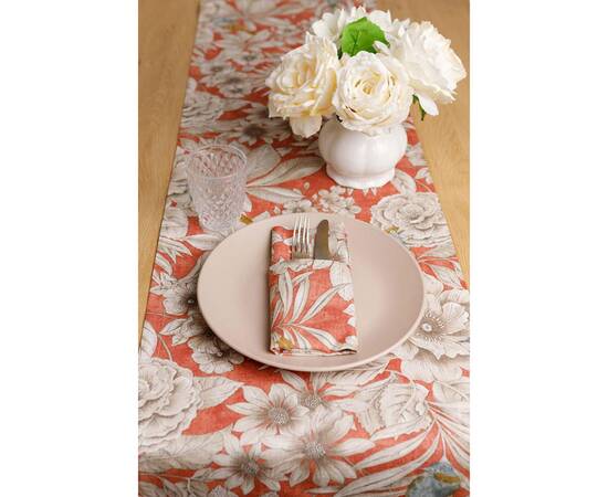 Дорожка Пташка на теракоті 40x140 Прованс (034753), Тип: дорожки (раннеры), Цвет: терракотовый, Форма скатерти: прямоугольная, Размер: 40x140, изображение 3