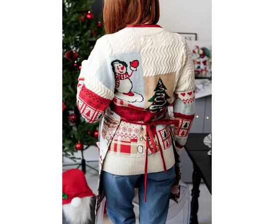 Фартук гобеленовий с велюром Снігова зима Прованс (037848), изображение 4