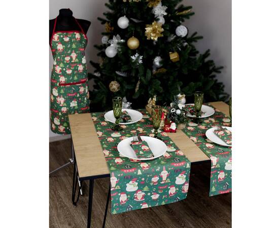 Фартух Санта на зеленому Прованс (035791), зображення 3
