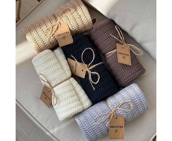 Плед 120х200 COTTON синий Прованс (039530), Цвет: синий, Размер: 120x200, изображение 3