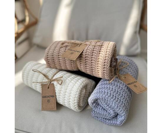 Плед 120х200 COTTON серый Прованс (039529), Цвет: серый, Размер: 120x200, изображение 5