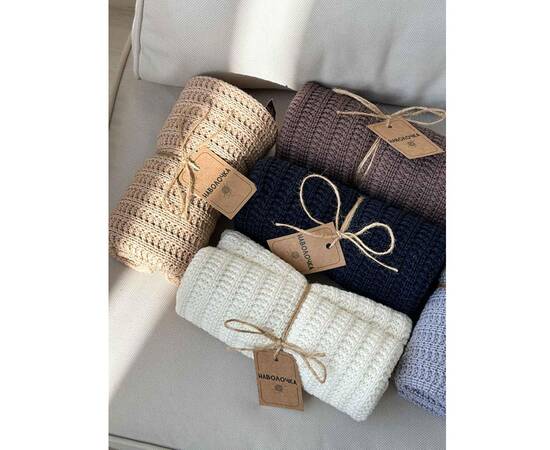 Плед 120х200 COTTON молочный Прованс (039526), Цвет: кремовый, Размер: 120x200, изображение 4