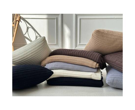 Плед 120х200 COTTON шоколадный Прованс (039528), Цвет: шоколадный, Размер: 120x200, изображение 4