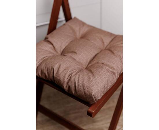 Подушка на стілець 40х40 FIESTA коричнева Прованс (39473), Колір: коричневий, Розмір: 40x40, зображення 2