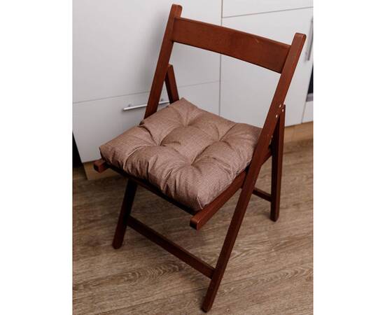 Подушка на стілець 40х40 FIESTA коричнева Прованс (39473), Колір: коричневий, Розмір: 40x40, зображення 3