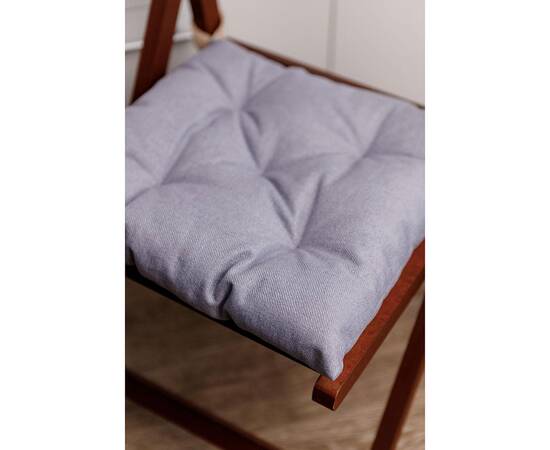 Подушка на стул 40х40 MANCHESTER серый Прованс (039467), Цвет: графитовый, Размер: 40x40, изображение 2