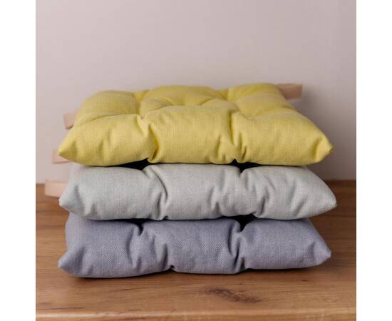 Подушка на стілець 40х40 MANCHESTER лимонна Прованс (039471), Колір: жовтий, Розмір: 40x40, зображення 4