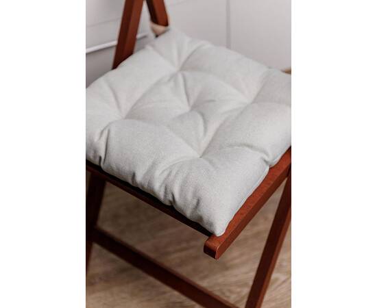 Подушка на стілець 40х40 MANCHESTER світло-сіра Прованс (039469), Колір: сірий, Розмір: 40x40, зображення 3