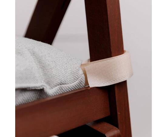 Подушка на стілець 40х40 MANCHESTER світло-сіра Прованс (039469), Колір: сірий, Розмір: 40x40, зображення 4