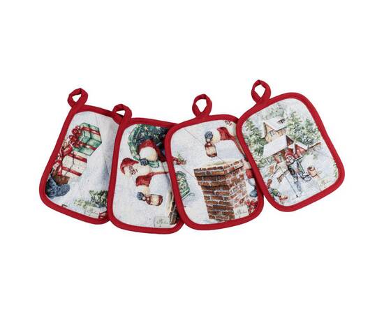 Прихватка 15х20 гобеленова в асортименті з велюром Снігова зима Прованс (037837), зображення 3