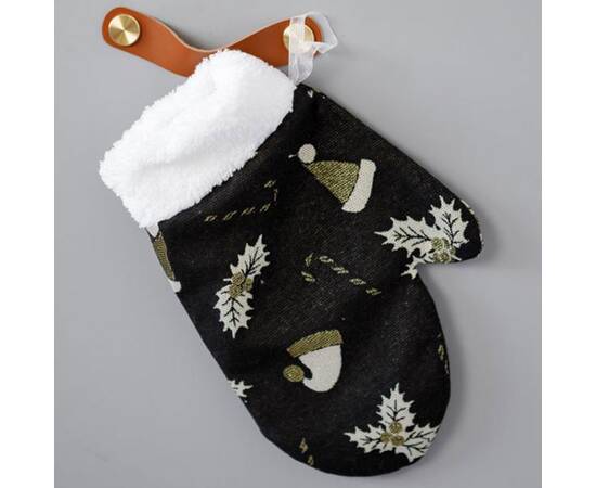 Рукавичка декоративна Шапочки на чорному 26х18 Прованс (037550), изображение 2