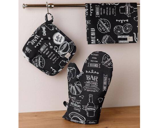 Серветка 35х45 BLACK Breakfast Прованс (039619), Тип: серветки, Основний колір: чорний, Форма скатертини: прямокутна, Розмір: 35x45, зображення 2