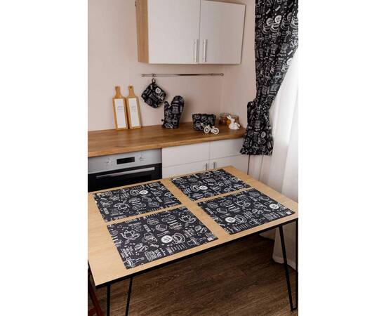 Серветка 35х45 BLACK Breakfast Прованс (039619), Тип: серветки, Основний колір: чорний, Форма скатертини: прямокутна, Розмір: 35x45, зображення 4
