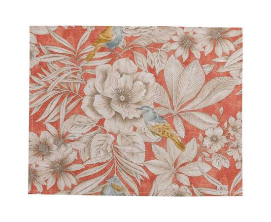 Салфетка 35х45 Пташка на теракоті Прованс (034747), Тип: салфетки, Цвет: терракотовый, Форма скатерти: прямоугольная, Размер: 35x45, изображение 2