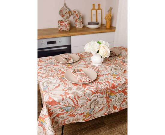 Салфетка 35х45 Пташка на теракоті Прованс (034747), Тип: салфетки, Цвет: терракотовый, Форма скатерти: прямоугольная, Размер: 35x45, изображение 4