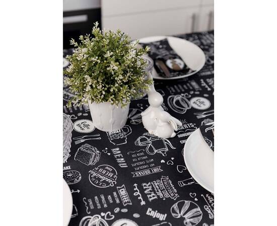 Скатертина 136х180 BLACK Breakfast Прованс (039623), Тип: скатертини, Основний колір: чорний, Форма скатертини: прямокутна, Розмір: 136x180, зображення 3