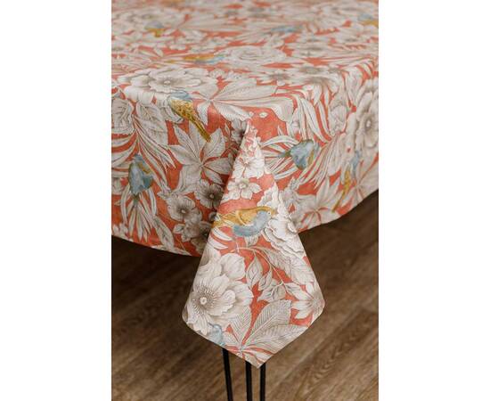 Скатерть 220х133 Пташка на теракоті Прованс (034771), Тип: скатерти, Цвет: терракотовый, Форма скатерти: прямоугольная, Размер: 133x220, изображение 3