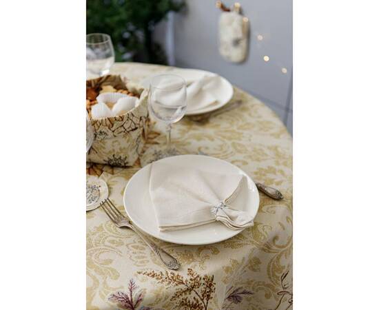 Скатерть круглая D-136 гобеленовая Золоте свято Прованс (036327), Тип: скатерти, Цвет: бежевый, Форма скатерти: круглая, Размер: Ø136, изображение 5