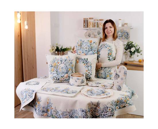 Скатерть овальная 160х250 Primavera Прованс (039158), Тип: скатерти, Цвет: бежевый, Форма скатерти: овальная, Размер: 160x250, изображение 3